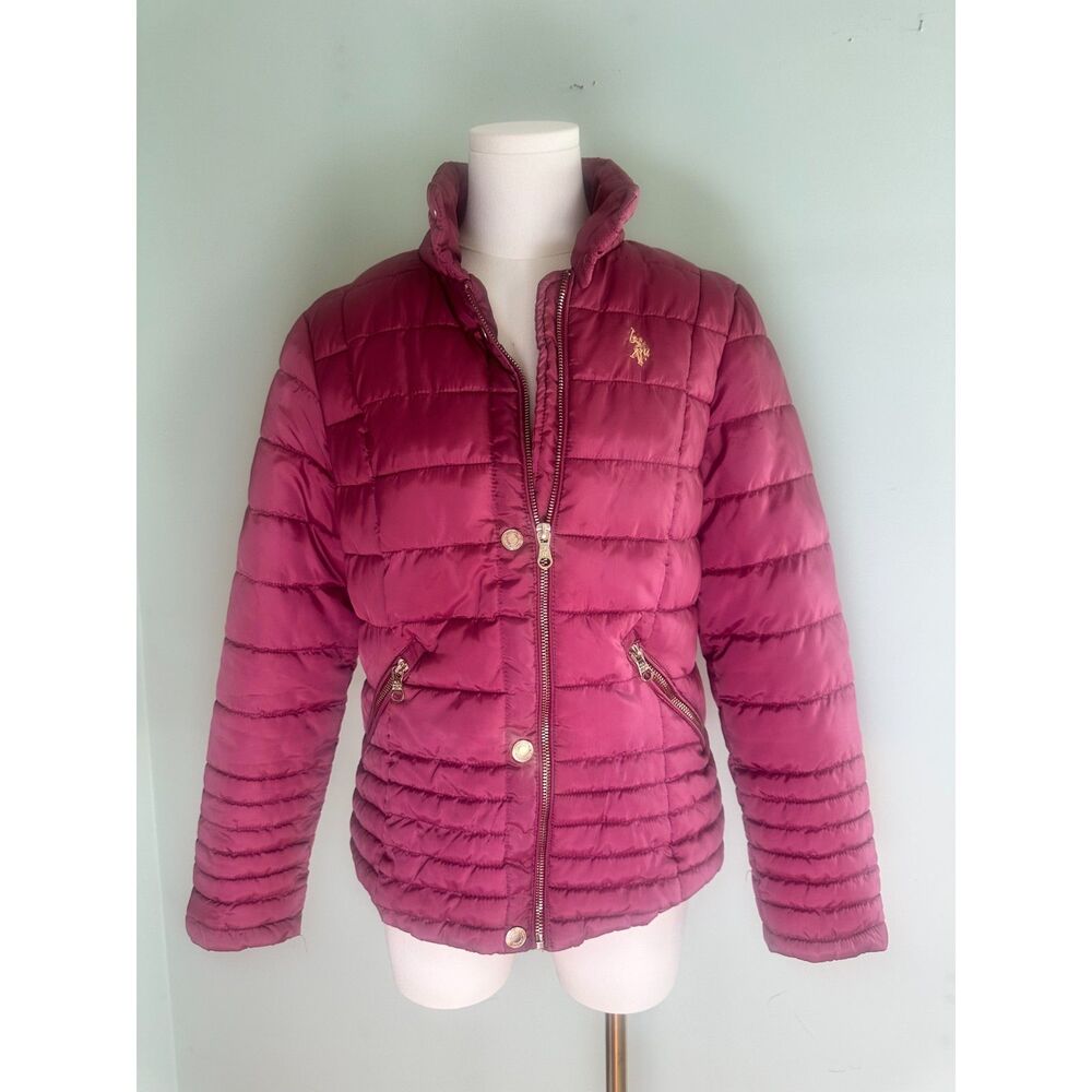 U.S. POLO ASSN. Rose Puffer Jacket II Y2K Women's Medium Glam